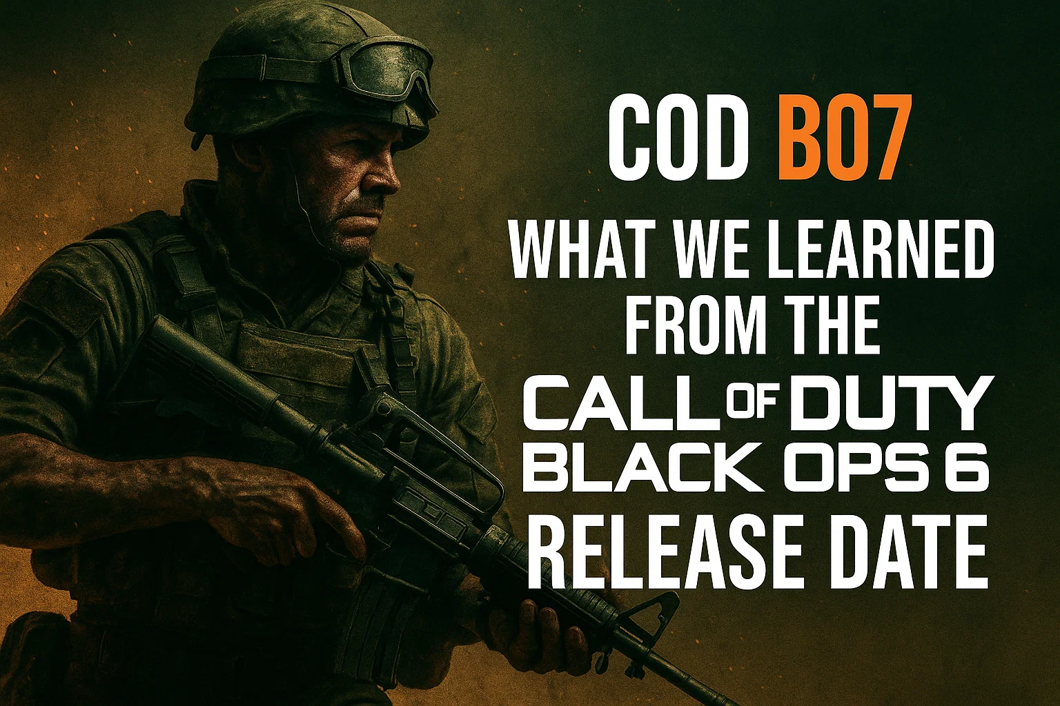 COD BO7: What We Learned from the Call of Duty Black Ops 6 Release Date