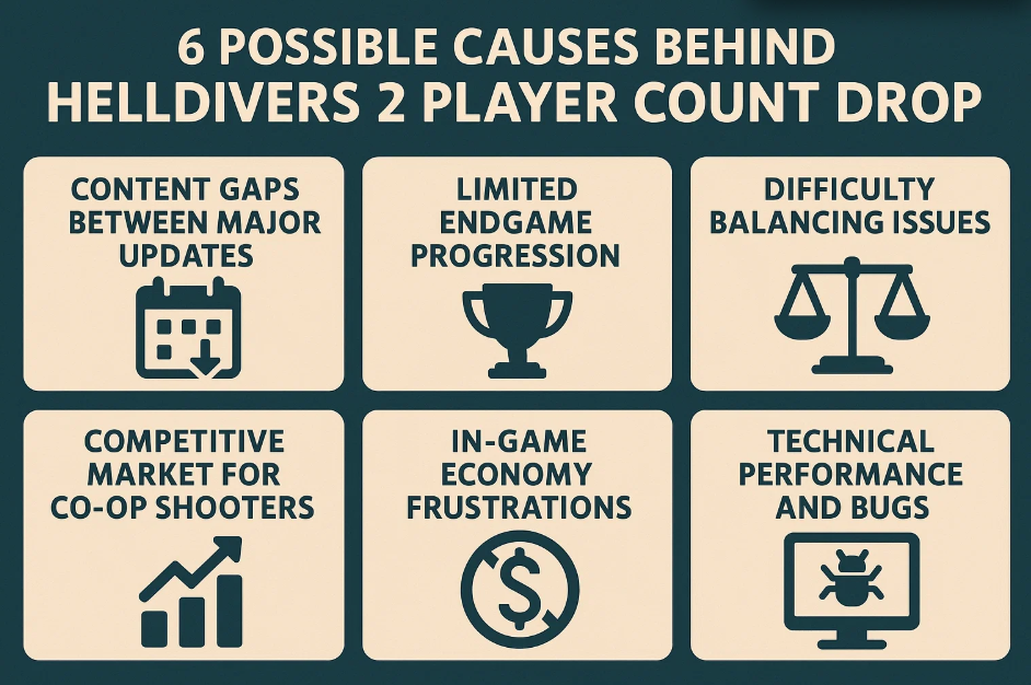 6 Possible Causes Behind Helldivers 2 Player Count Drop