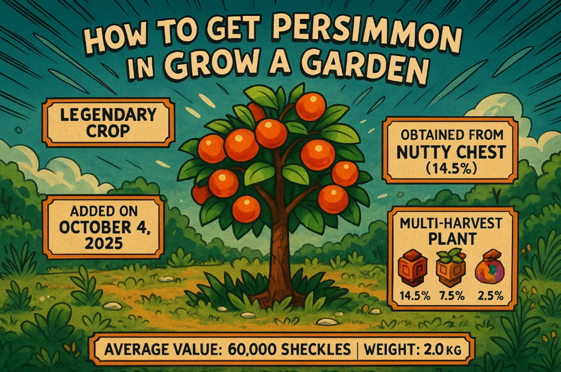 How to Get Persimmon in Grow a Garden