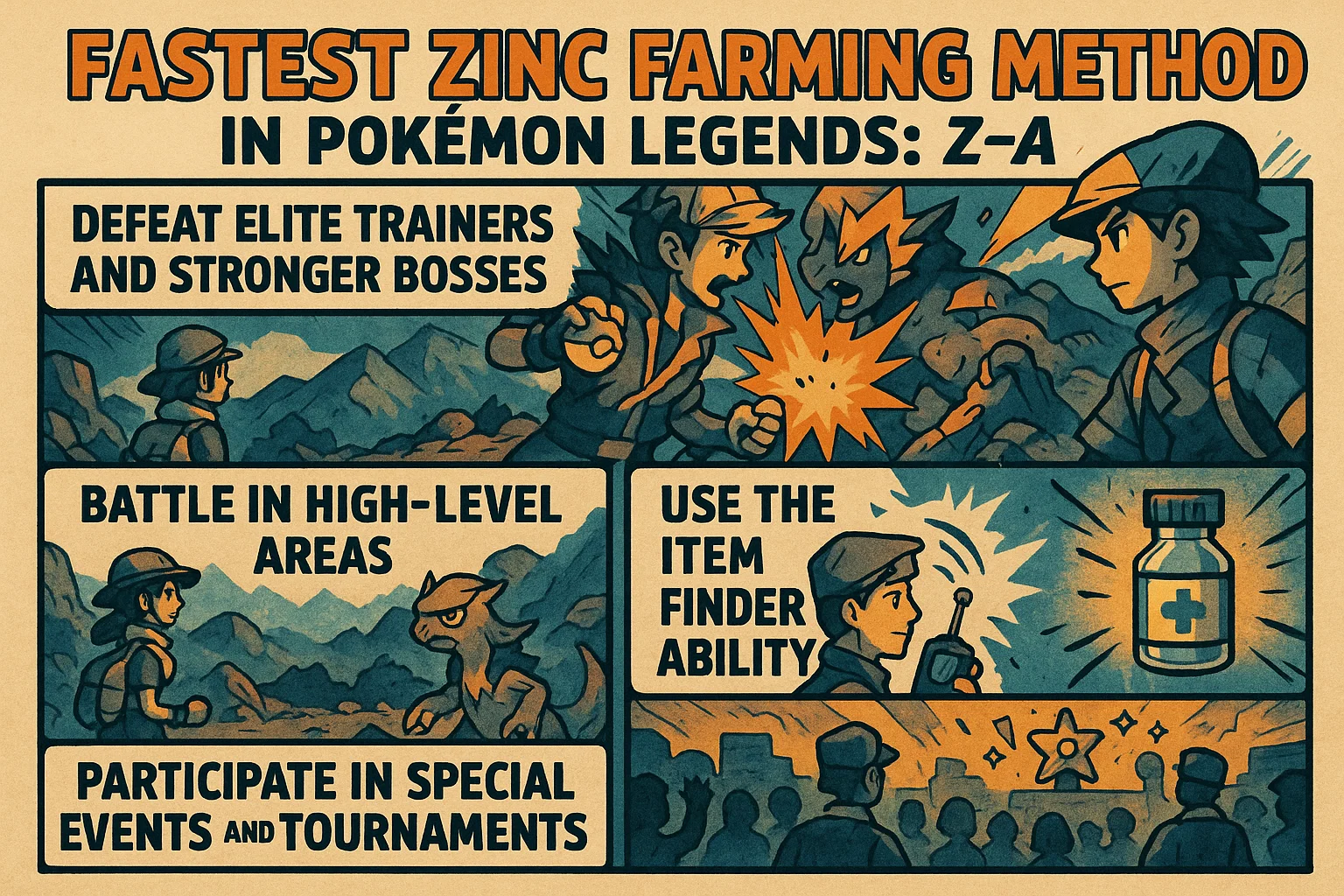 Fastest Zinc Farming Method in Pokemon Legends: Z-A