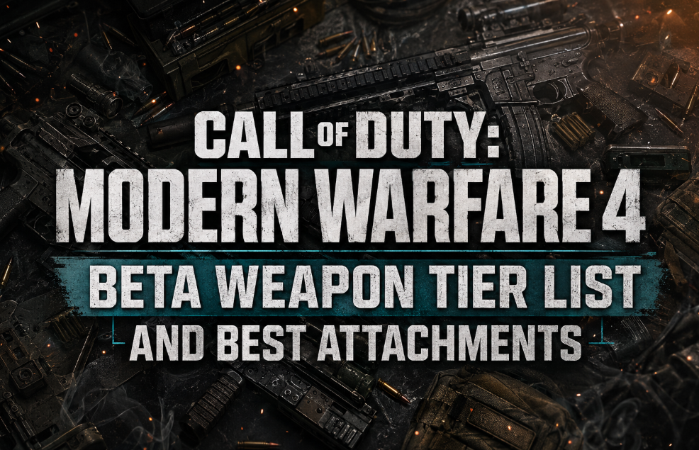 Call of Duty: Modern Warfare 4 Beta Weapon Tier List and Best Attachments